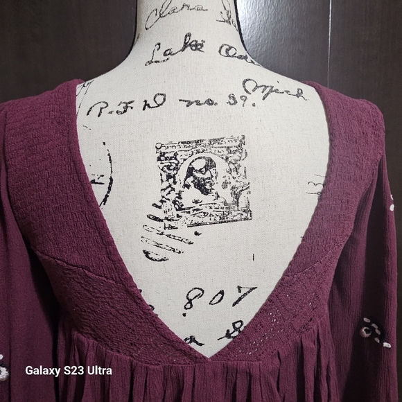 Free People Long Sleeve Embroidered Dress - Picture 7 of 10